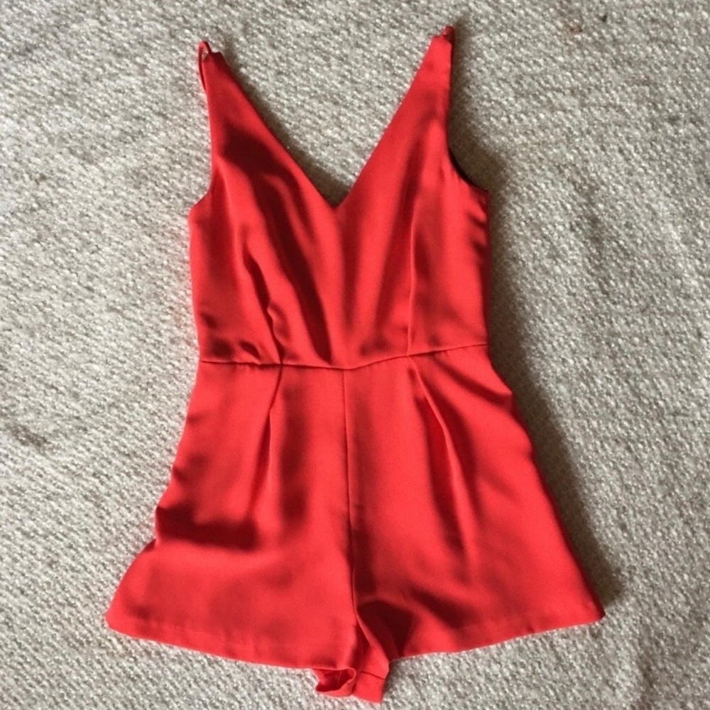 NWOT Topshop Playsuit with Lace Back - Picture 2 of 5